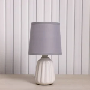 Hugo Ceramic Table Lamp 13X13X23 E14 Grey