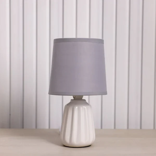 Hugo Ceramic Table Lamp 13X13X23 E14 Grey