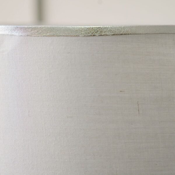 Hugo Ceramic Table Lamp - Silver - 30x30x53 cm