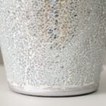 Hugo Ceramic Table Lamp - Silver - 30x30x53 cm