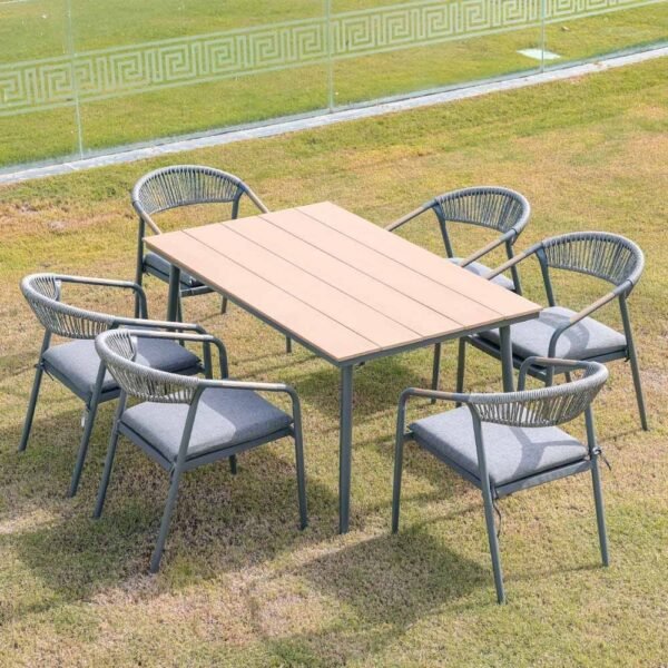 Amanda 1 + 6-Seater Outdoor Dining Set