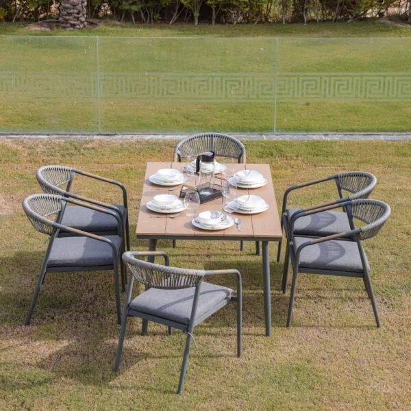 Amanda 1 + 6-Seater Outdoor Dining Set