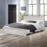 Cambridge 180x200 King Bed - Oak & White Oak