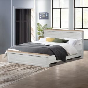 Cambridge 180x200 King Bed - Oak & White Oak