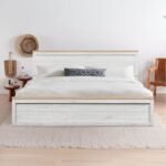 Cambridge 180x200 King Bed - Oak & White Oak