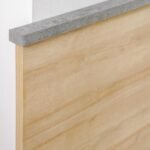 Eden 180x200 King Bed Set + 2 Nightstands + Dresser with Mirror - Oak/Cement