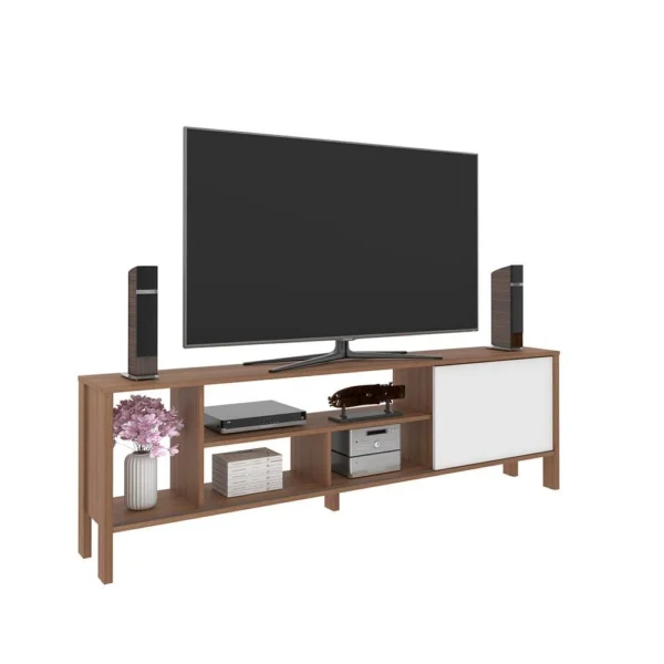 Cedro TV Rack up to 45 Inches - Almond/White