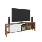 Cedro TV Rack up to 45 Inches - Almond/White