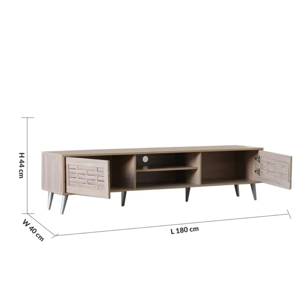 Ave TV Unit - Up to 75 Inches - Sonoma Oak