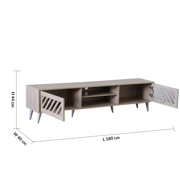 Jax TV Unit - Up to 75 Inch - Sonoma Oak