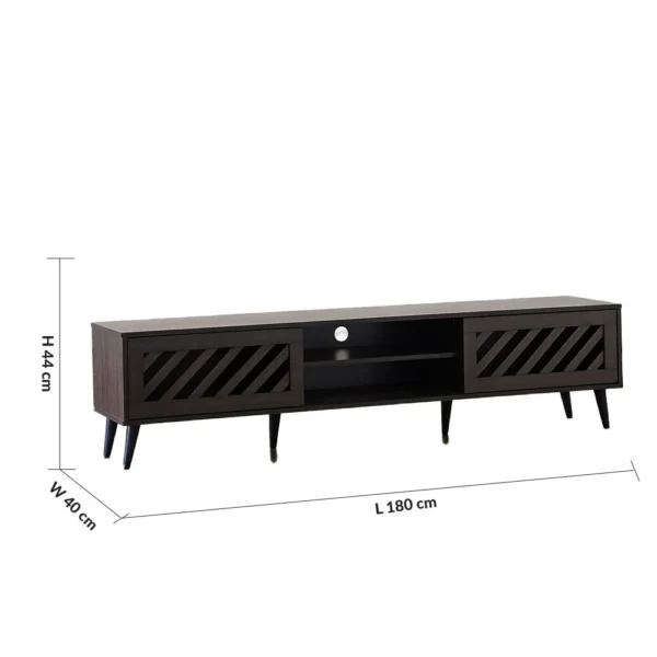 Jax TV Unit - Up to 75 Inches - Walnut