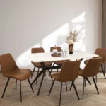 Calus Dining Chair - 6+1 - Brown
