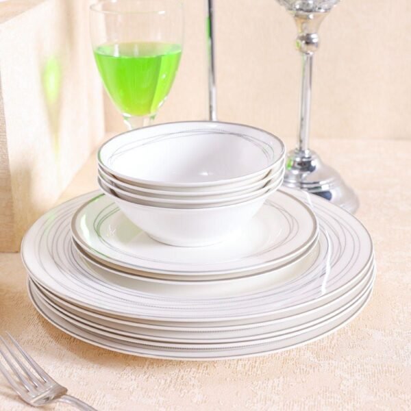 Anton 32-Piece New Bone China Dinner Set -Serve 6