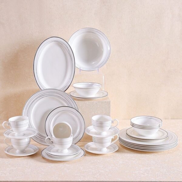 Anton 32-Piece New Bone China Dinner Set -Serve 6