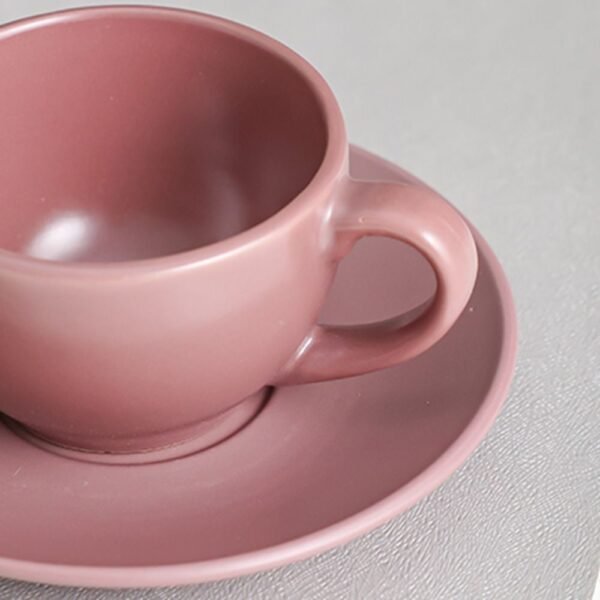 Apollo 8-Piece Stoneware Tea Cup & Saucer 250ml