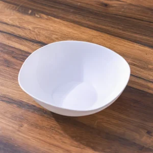 Essential Square Opal Salad Bowl White 24Cm