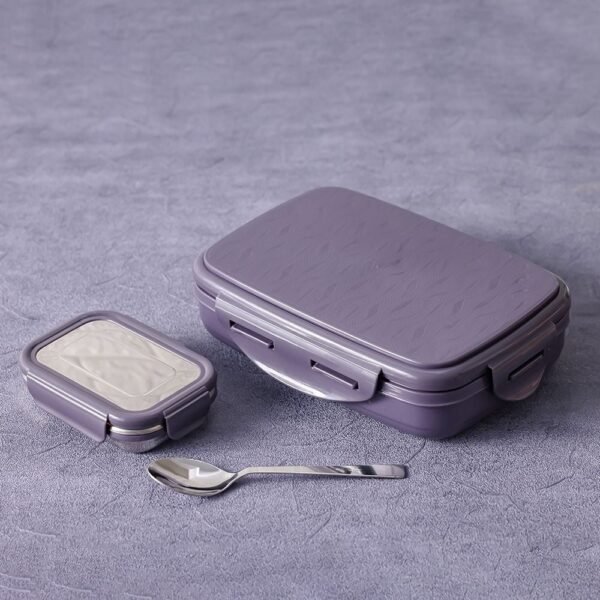 Jaypee Wave-Steel Sr. Spill Proof Lunch Box Raider Grey 610ml