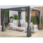 Amna Metal Pergola - Grey
