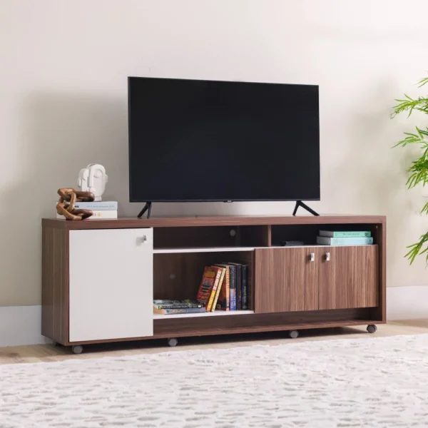 Phenom TV Unit Up to 75 inches - Walnut/Off White