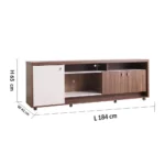 Phenom TV Unit Up to 75 inches - Walnut/Off White
