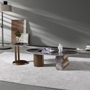 Cooper Coffee Table - Set of 2 - Grey/Antique Bronze