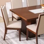 Clarisse 1 + 8-Seater Wooden Dining Set - Walnut/Beige