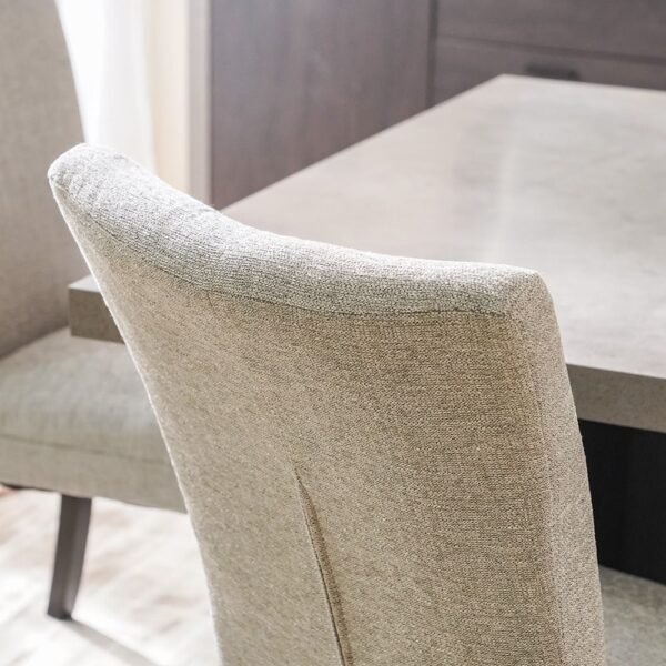 Pletora 1 + 8-Seater Dining Set - Cement Grey/Dark Oak