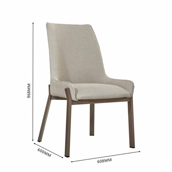 Libra 1 + 8 Dining Set - Dining Table - Light Brown/Beige