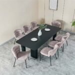 Tierra 1+8-Seater Dining Set - Black/Grey