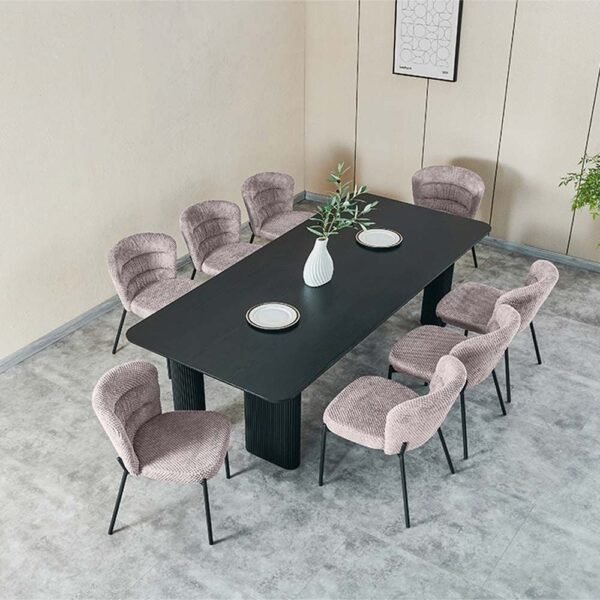 Tierra 1+8-Seater Dining Set - Black/Grey