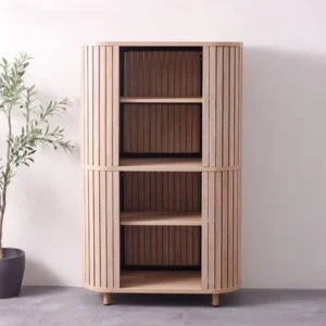 Calibra Bookcase - Whitewash Oak