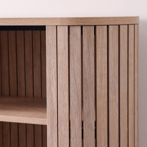 Calibra Bookcase - Whitewash Oak