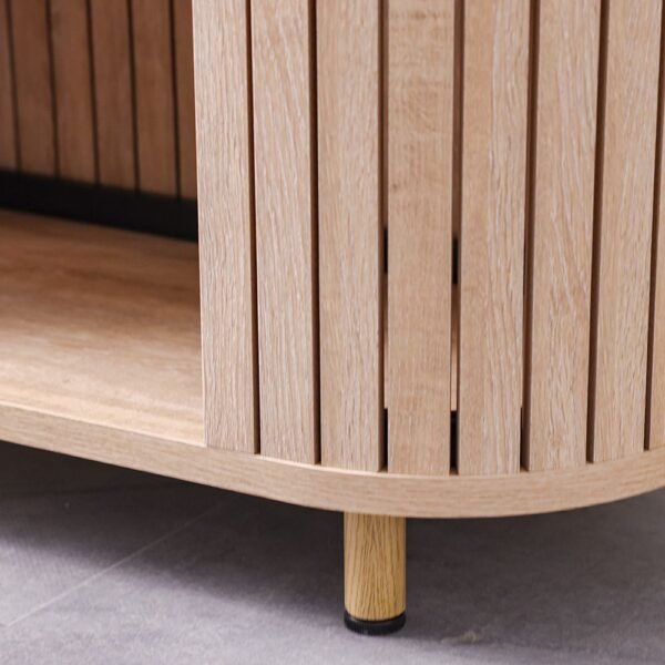 Calibra Bookcase - Whitewash Oak