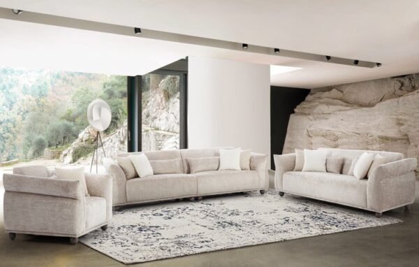 New Port Sofa Grey Sofa Set 4+3+1